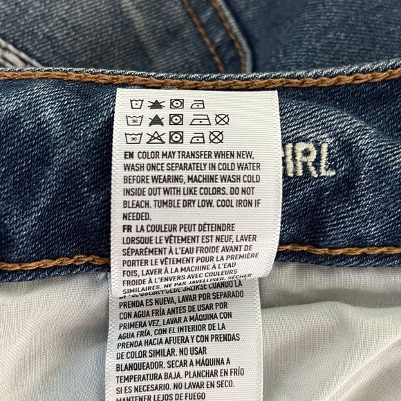 American Eagle Jeans Womens 2‎ Blue Tomgirl Relaxed Sloughy Fit Distress Destroy - Picture 8 of 8